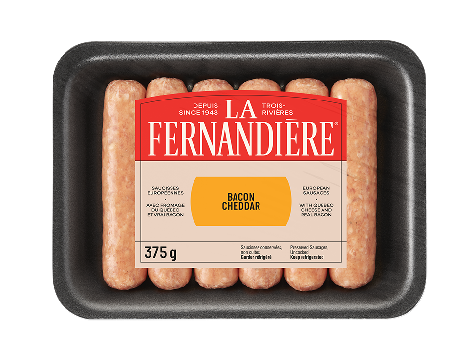 Saucisse bacon cheddar La Fernandière