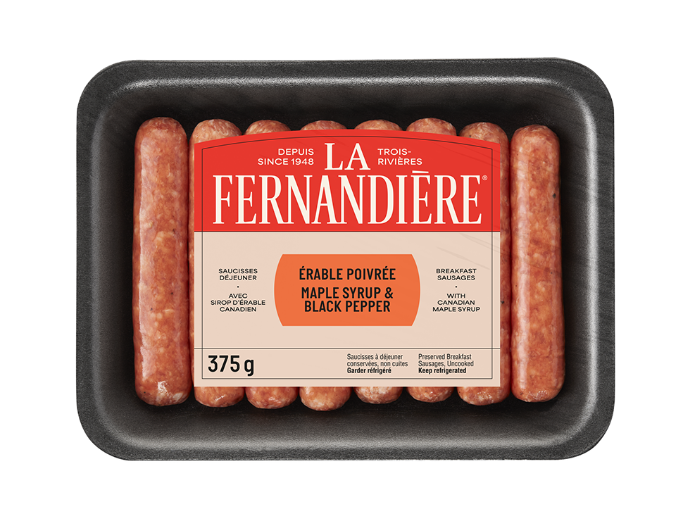 Saucisse déjeuner érable poivrée La Fernandière
