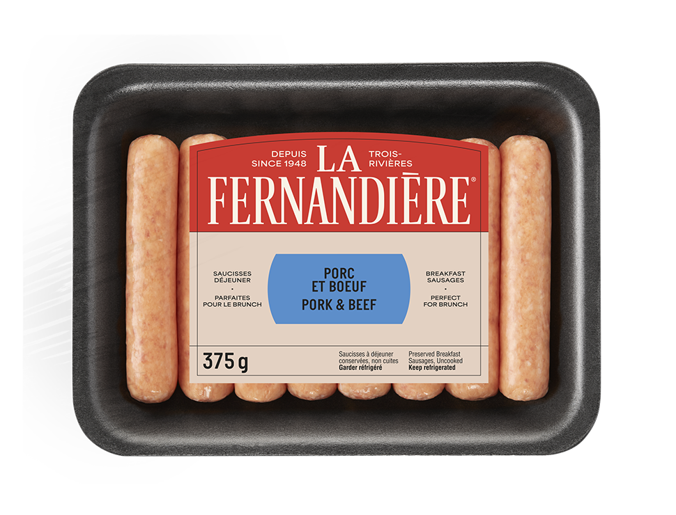 Saucisse déjeuner porc et boeuf La Fernandière