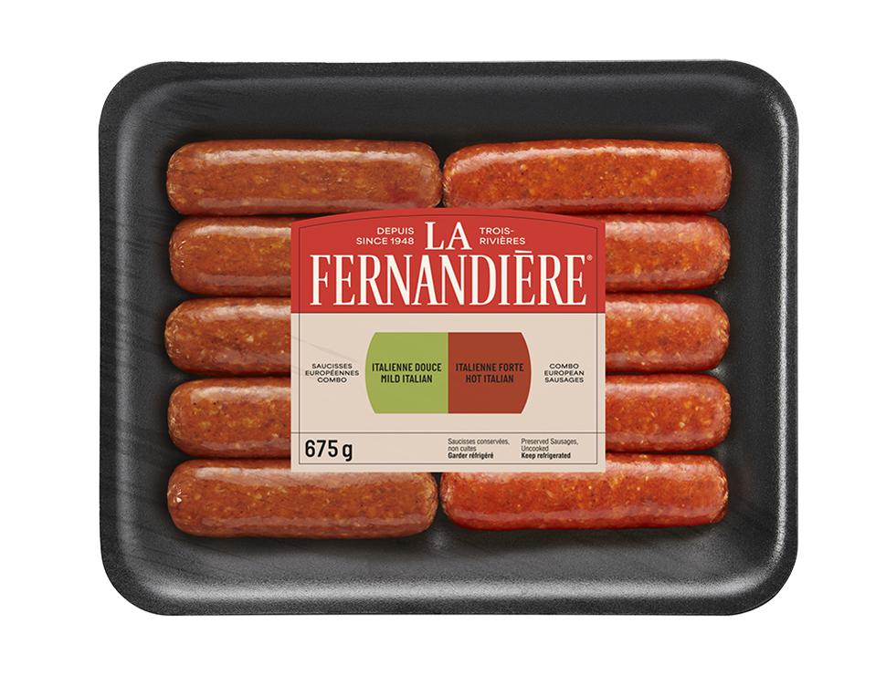 Combo saucisse italienne douce et forte La Fernandière