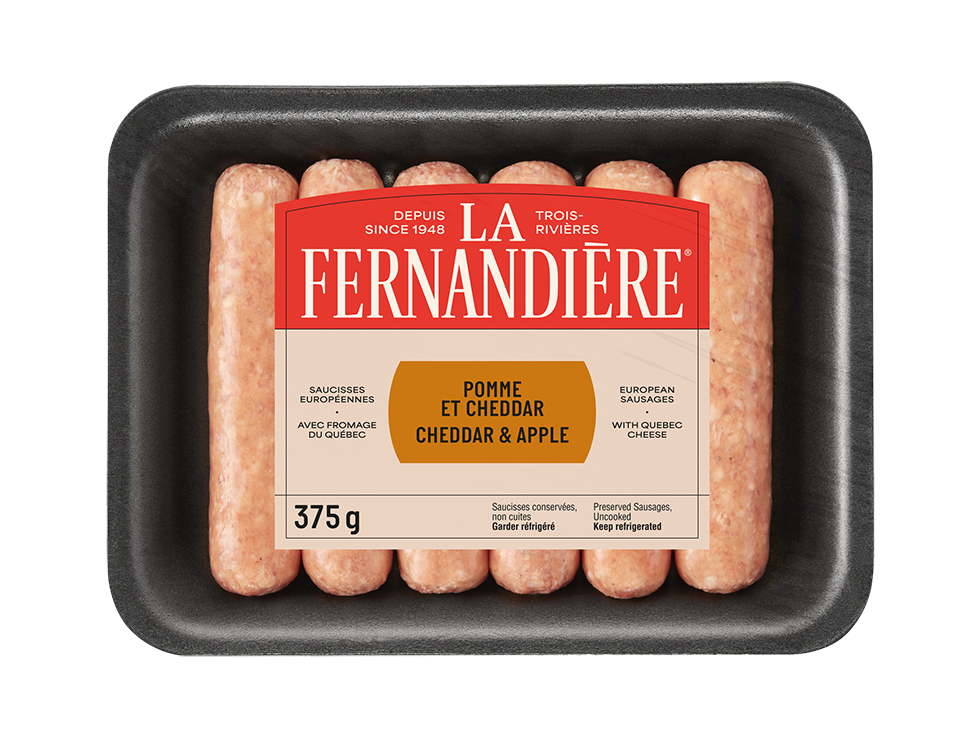 Saucisse pomme et cheddar La Fernandière